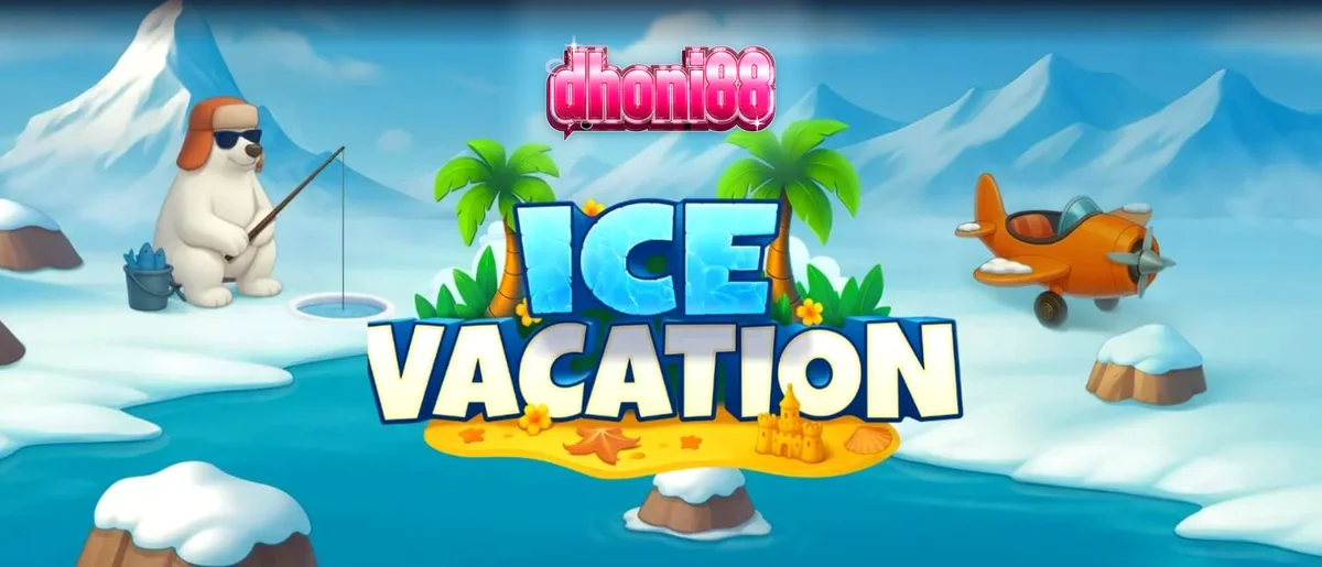 Ice Vacation স্লট গেমের রঙিন এবং বরফশীতল থিমযুক্ত ইন্টারফেস